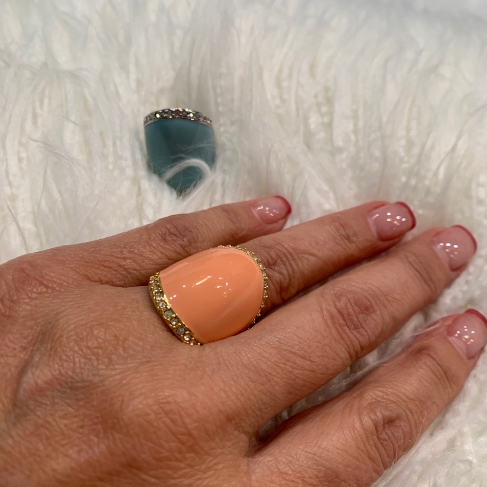 Fashion rings (2) sold together.